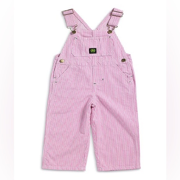 John Deere Bottoms John Deere Pink Stripes Overall 3t Poshmark